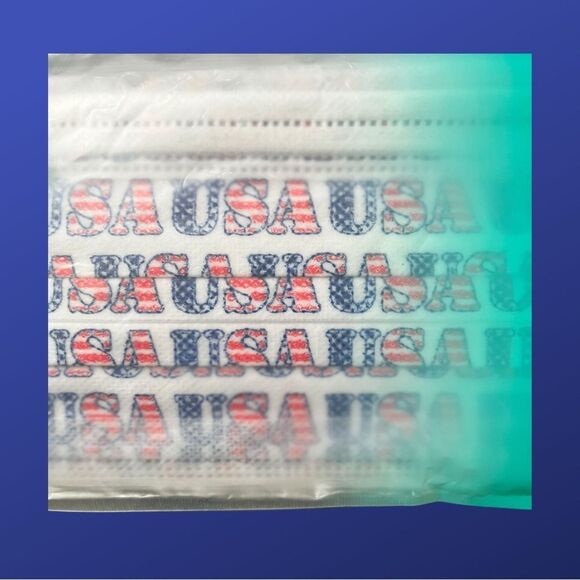 NWOT USA PATRIOTIC Disposable Protective Face Masks 10 Count Non- Medical Device - Picture 3 of 5